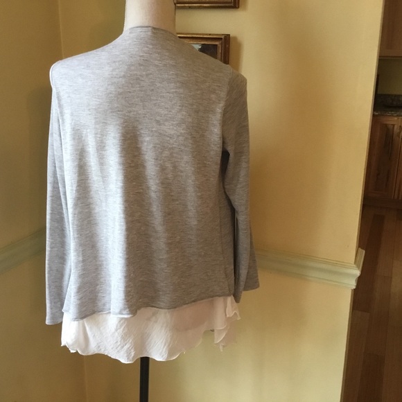 Pebble and Stone gray open cardigan size small. - Picture 3 of 5